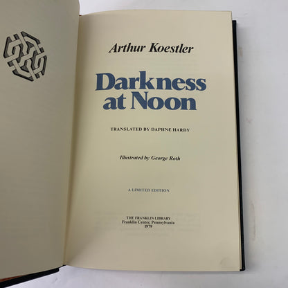 Darkness at Noon - Arthur Koestler - Signed - Franklin Library - 1979