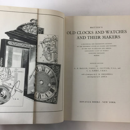 Britten’s Old Clocks and Watches and Their Makers - Baillie, Clutton, Ilbert - 1956