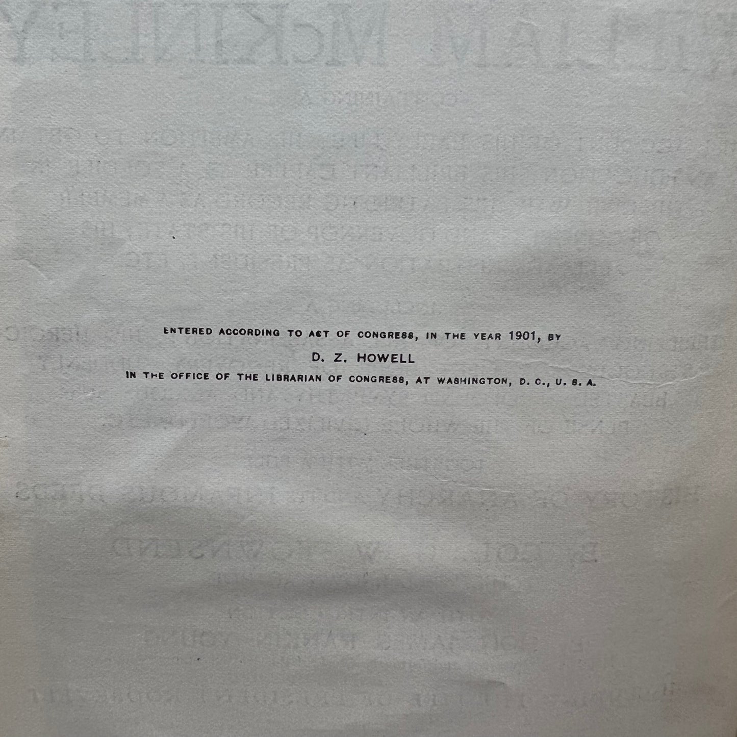 Memorial Life of William McKinley - Col. G. W. Townsend - Early Print - 1901