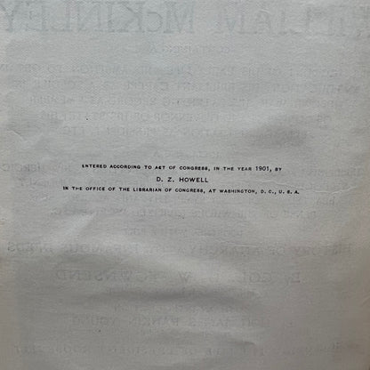 Memorial Life of William McKinley - Col. G. W. Townsend - Early Print - 1901