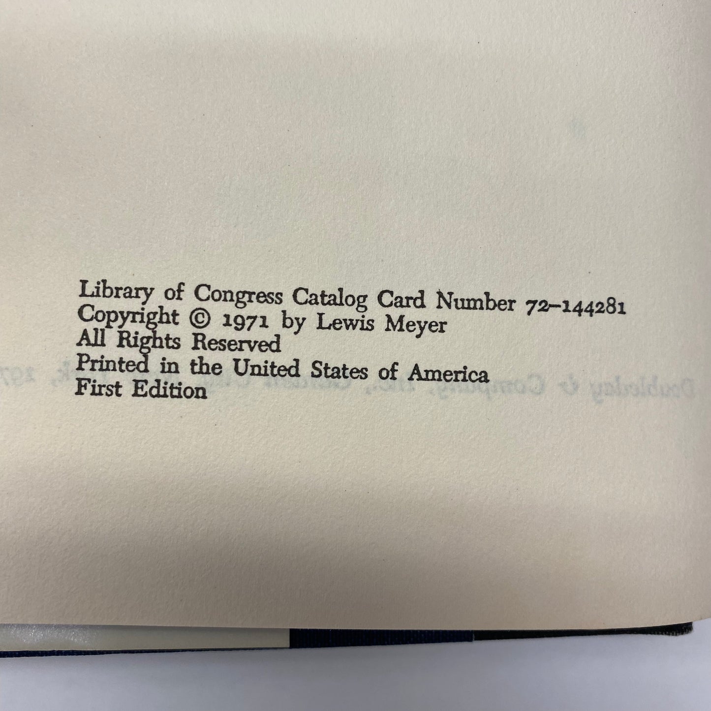 Mostly Mama - Lewis Meyer - Signed - 1971