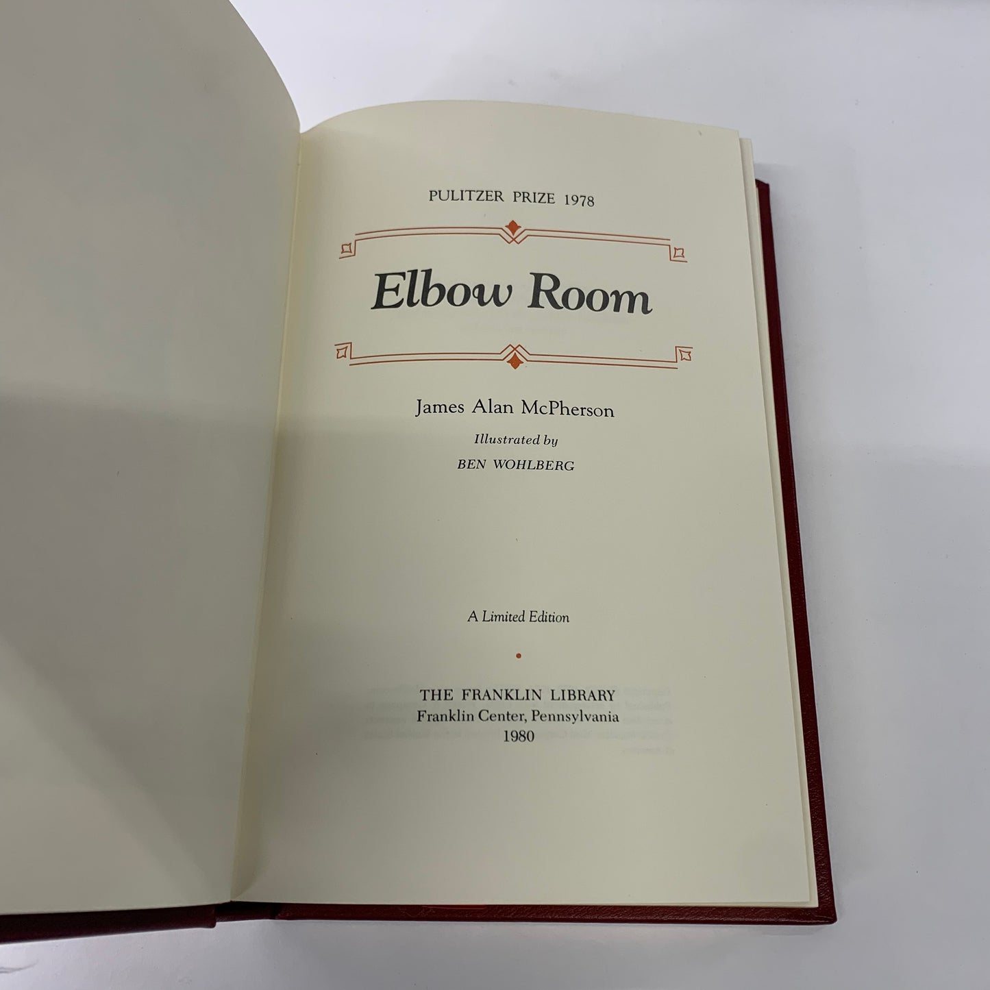 Elbow Room - James Alan McPherson - Franklin Library - Limited Edition - 1980