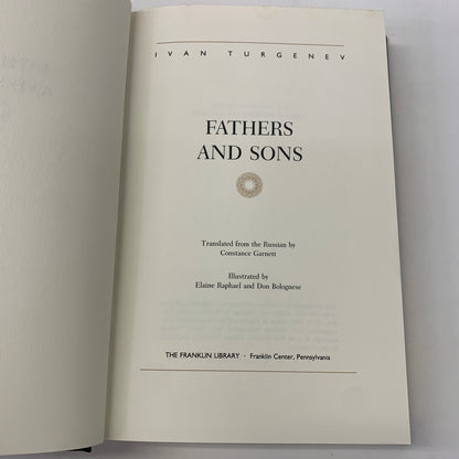 Father and Sons - Ivan Turgenev - Franklin Library - 1984