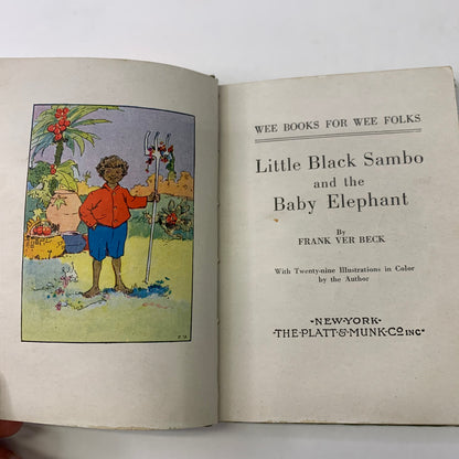 Little Black Sambo and the Baby Elephant - Frank Ver Beck - 1935