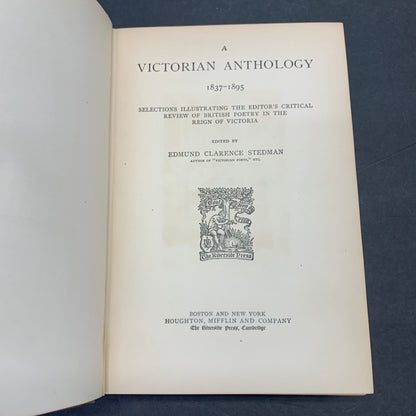 A Victorian Anthology - Edmund Clarence Stedman - 1895