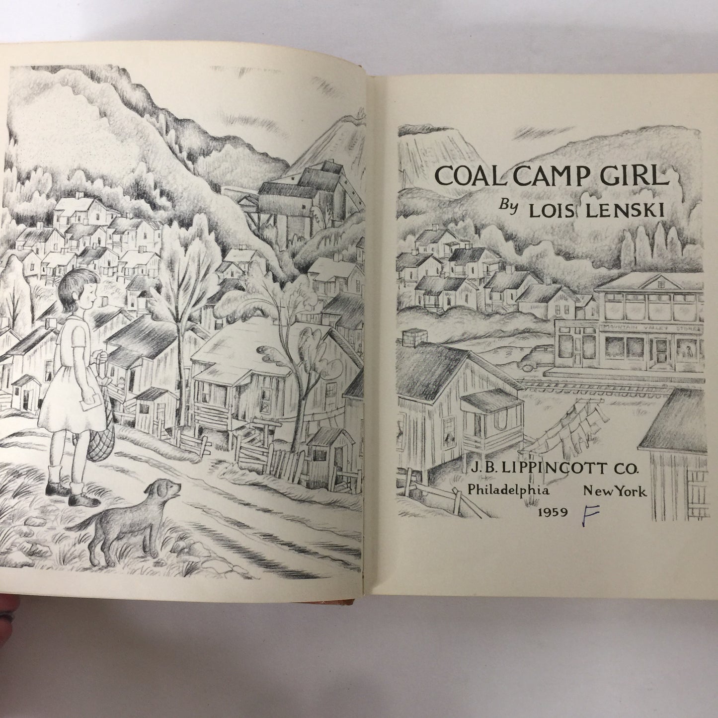 Coal Camp Girl - Lois Lenski - 1st Edition - 1959