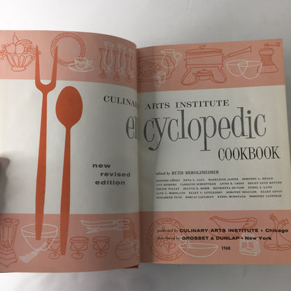 Culinary Arts Institute Encyclopedia Cook Book - Ruth Berolzheimer - 1968