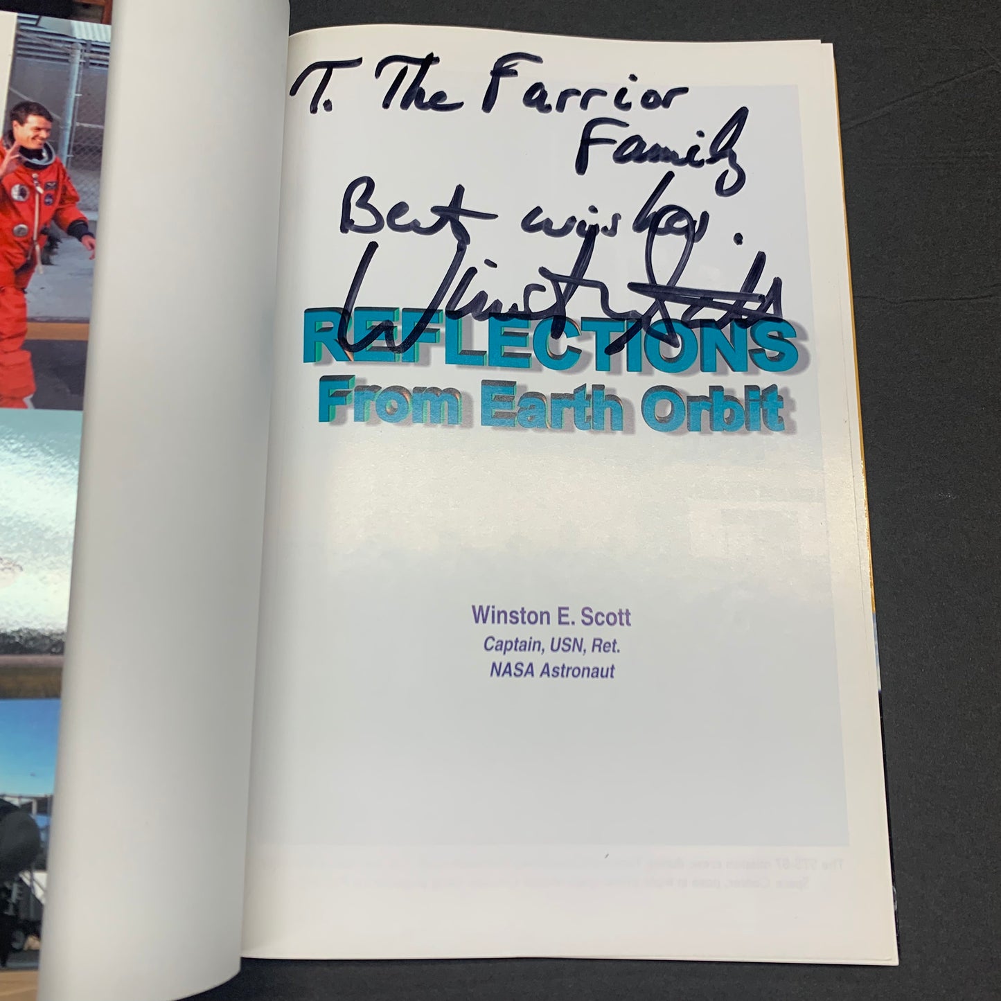 Reflections From Earth Orbit - Winston E. Scott - Signed - 2005