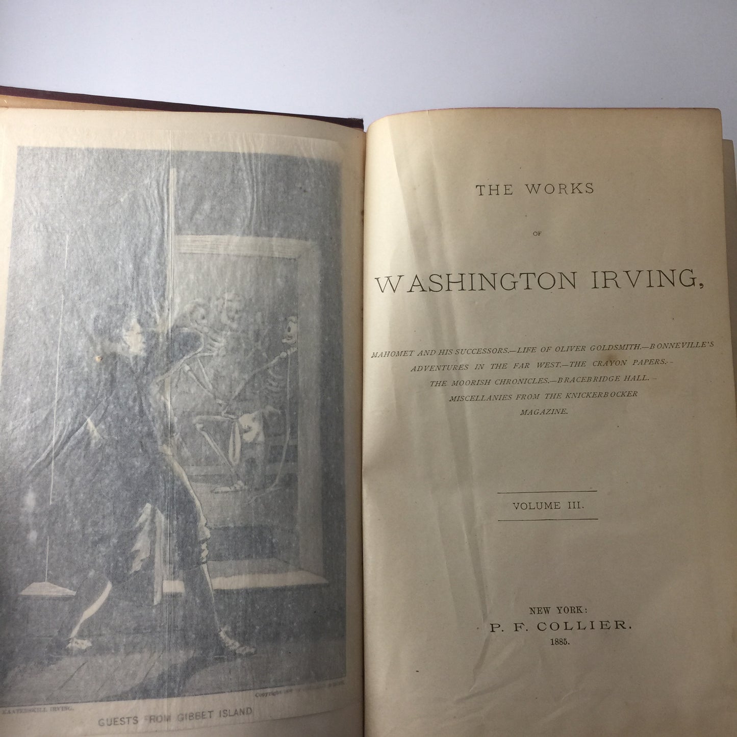 Life and Works of Washington Irving - Washington Irving - 3 Vol. Set - c. 1885