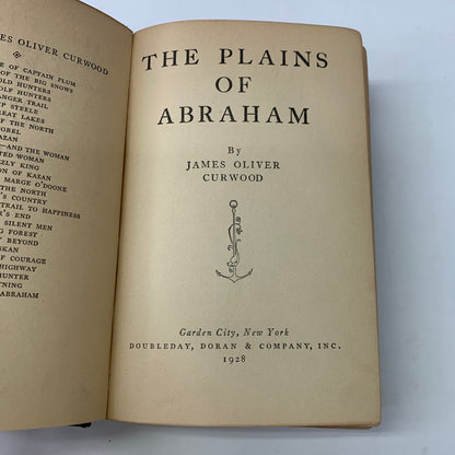 The Plains of Abraham - James Oliver Curwood - 1st Edition - 1928