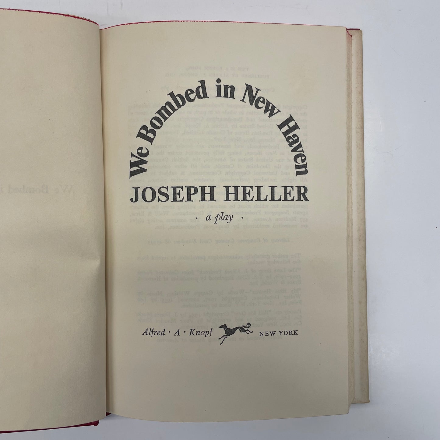 We Bombed in New Haven - Joseph Heller - Book Club Edition - 1967