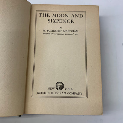 The Moon and Sixpence - W. Somerset Maugham - 1st American Edition - 2nd State - 1919