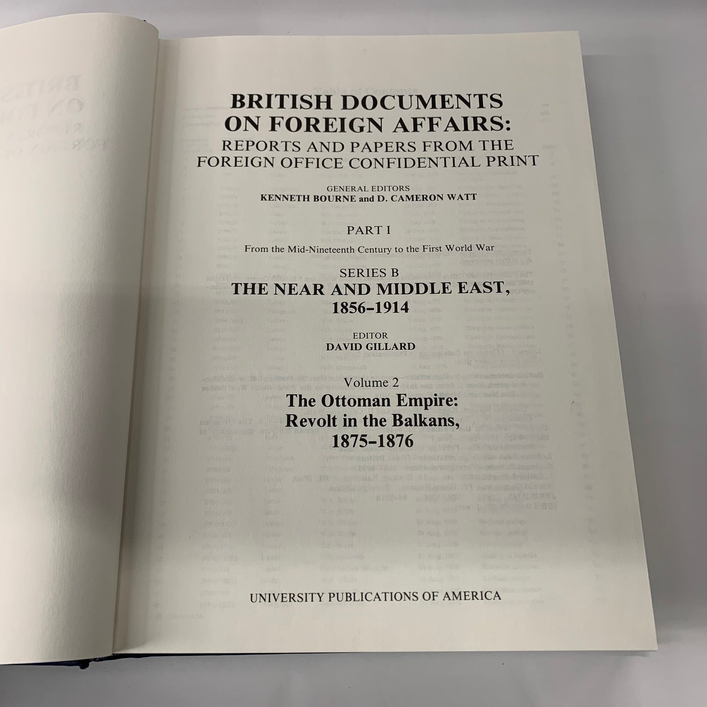 British Documents on Foreign Affairs - Kenneth Bourne and D. Cameron Watt - 1984