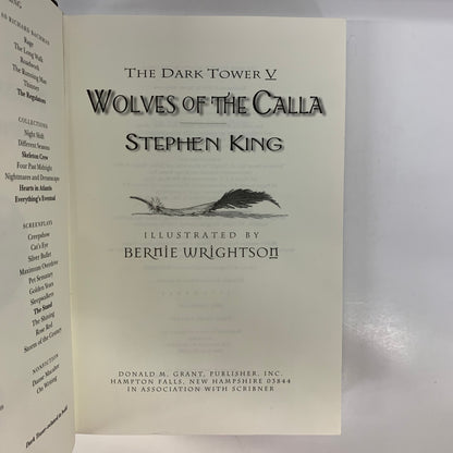 The Dark Tour V: Wolves of the Calla - Stephen King - 1st Edition - 2003