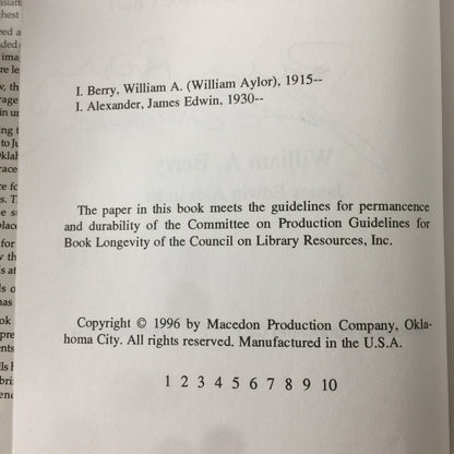 Justice For Sale - William A. Berry and James Edwin Alexander - Signed by Authors - 1996