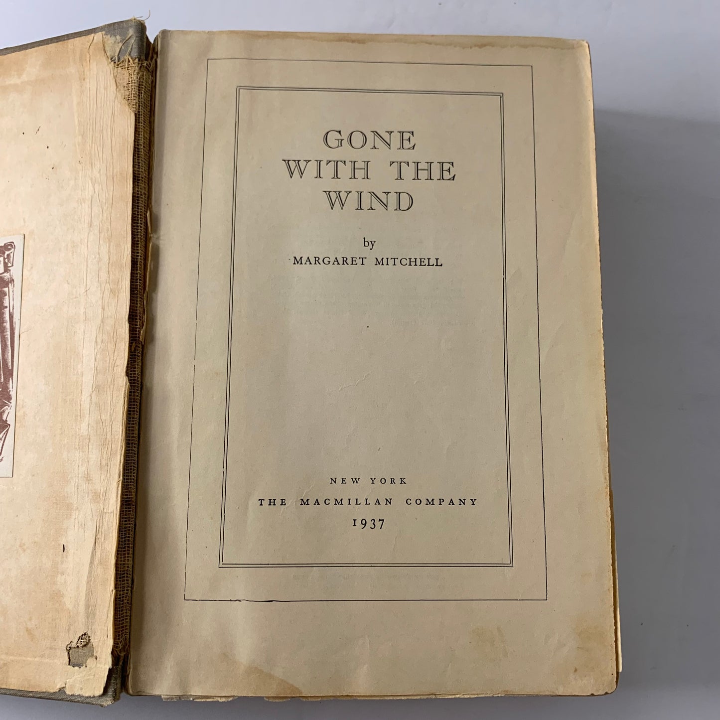 Gone with the Wind - Margaret Mitchell - 1st Edition - 28th Print - 1937