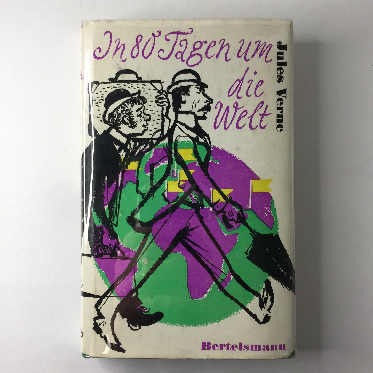 In 80 Jagen um die Welt - Jules Verne - Dust Jacket - 1959