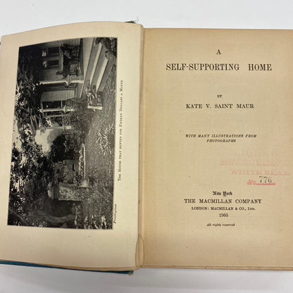 A Self Supporting Home - Kate V. Saint Maur - 1905