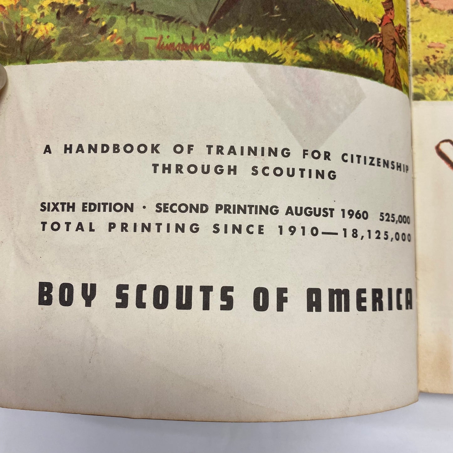 Boy Scout Handbook - Various - 6th Edition - 2nd Printing - 1960