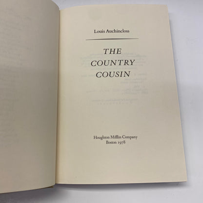 The Country Cousin - Louis Auchincloss - 1st Edition - 1978