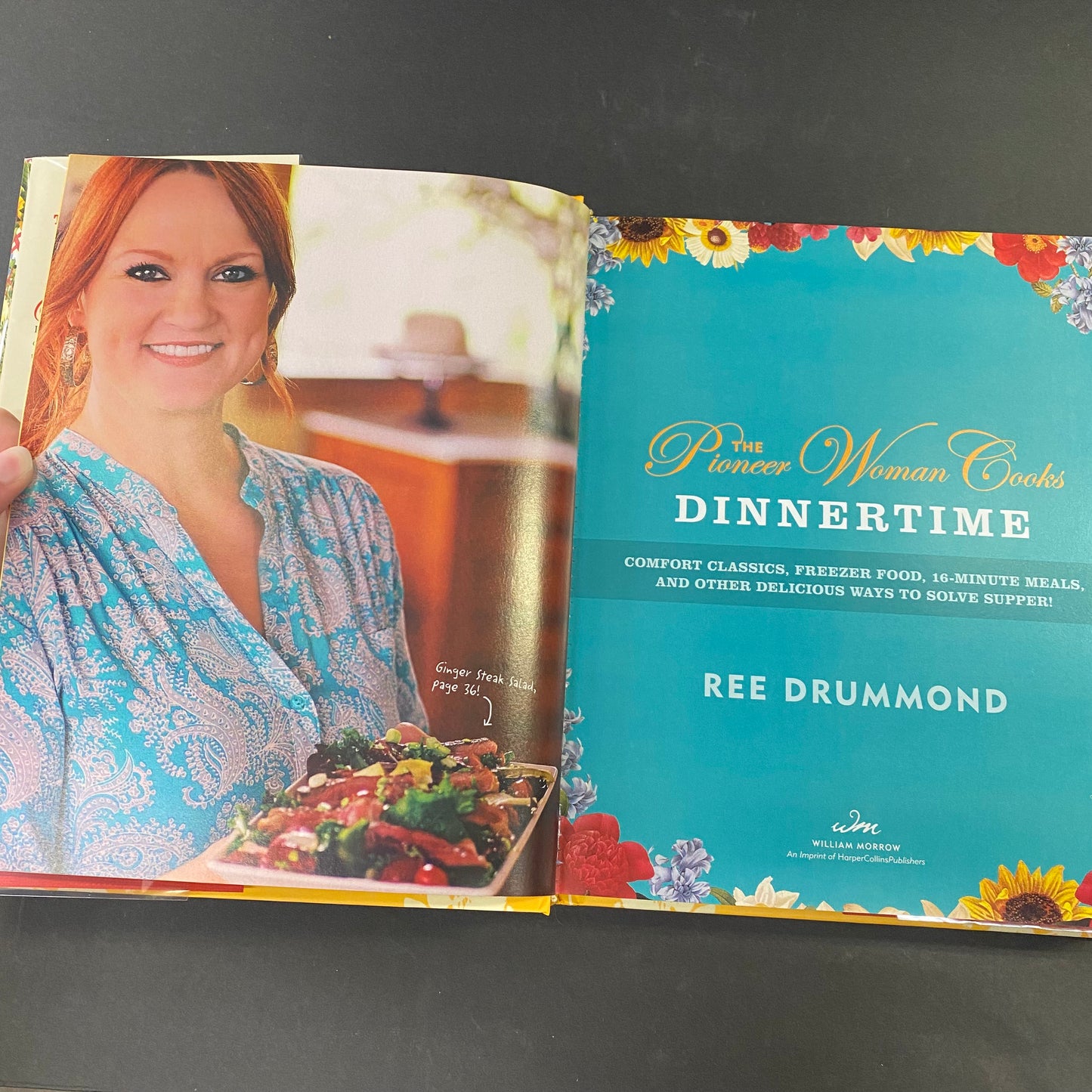 The Pioneer Woman Cooks Dinnertime - Ree Drummond - Signed - 1st Edition - 2015