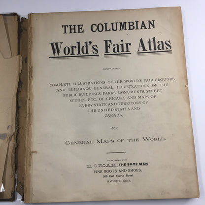 Columbian World’s Fair Atlas - 1893