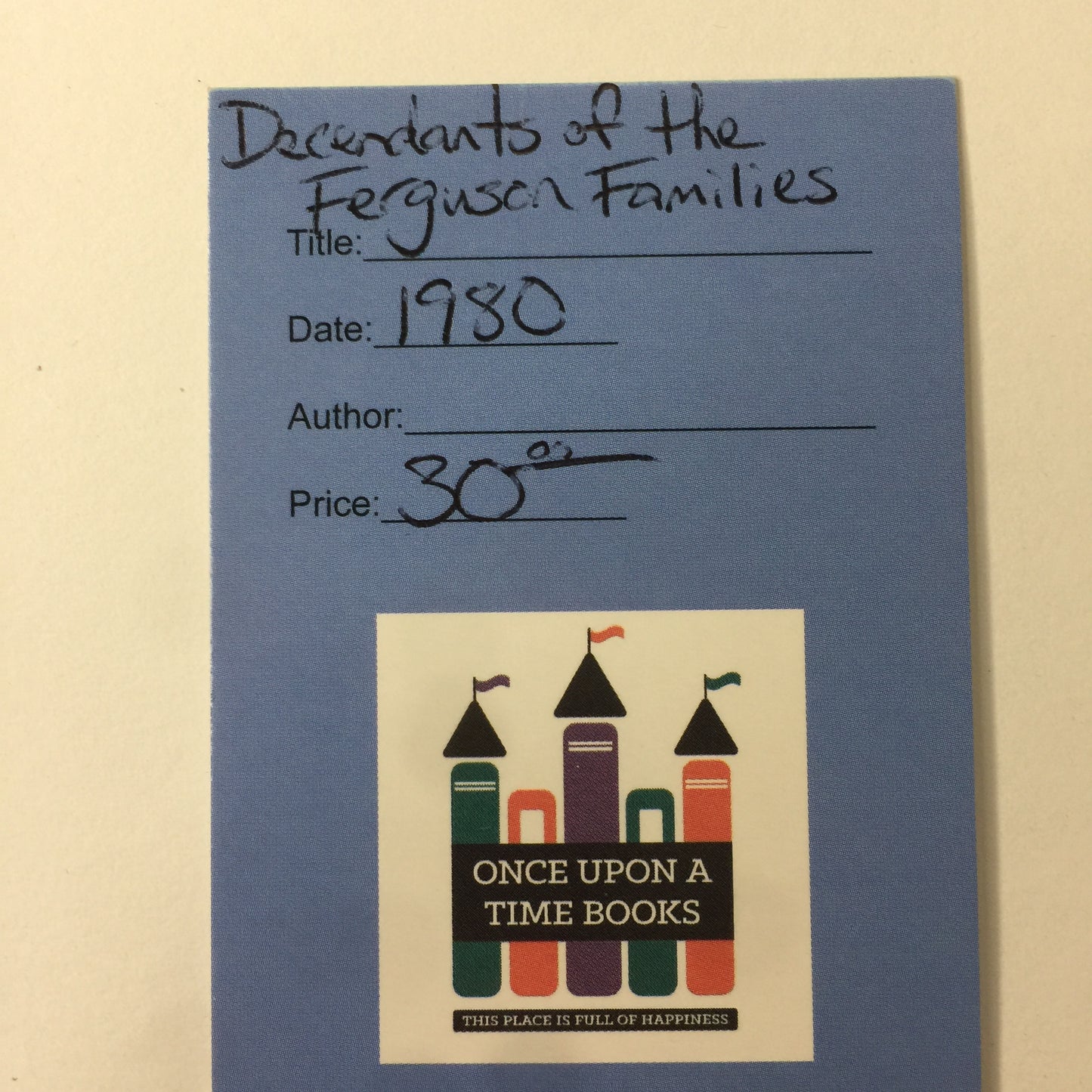 Decendants of The Ferguson Families - Hortense E. Abbot - 1980