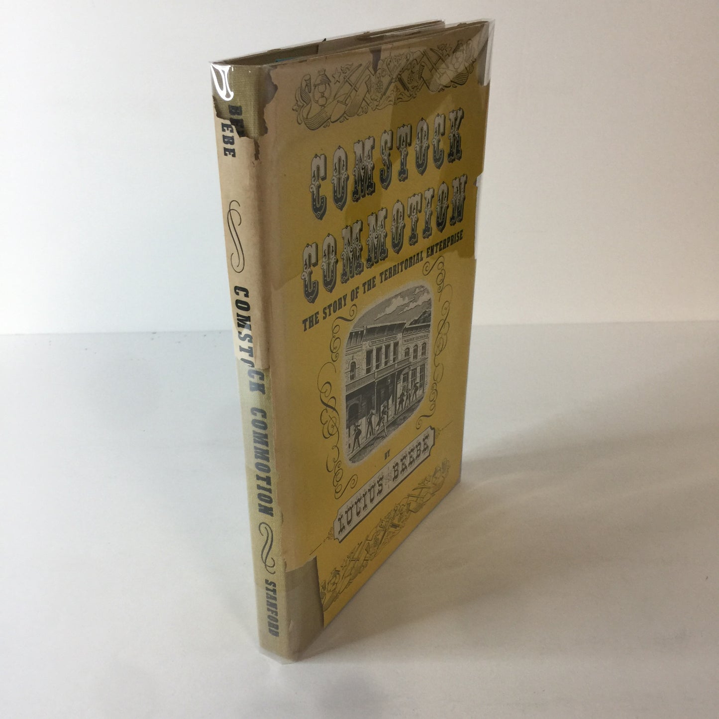 Comstock Commotion: The Story of The Territorial Enterprise - Lucius Beebe - Signed - 1954