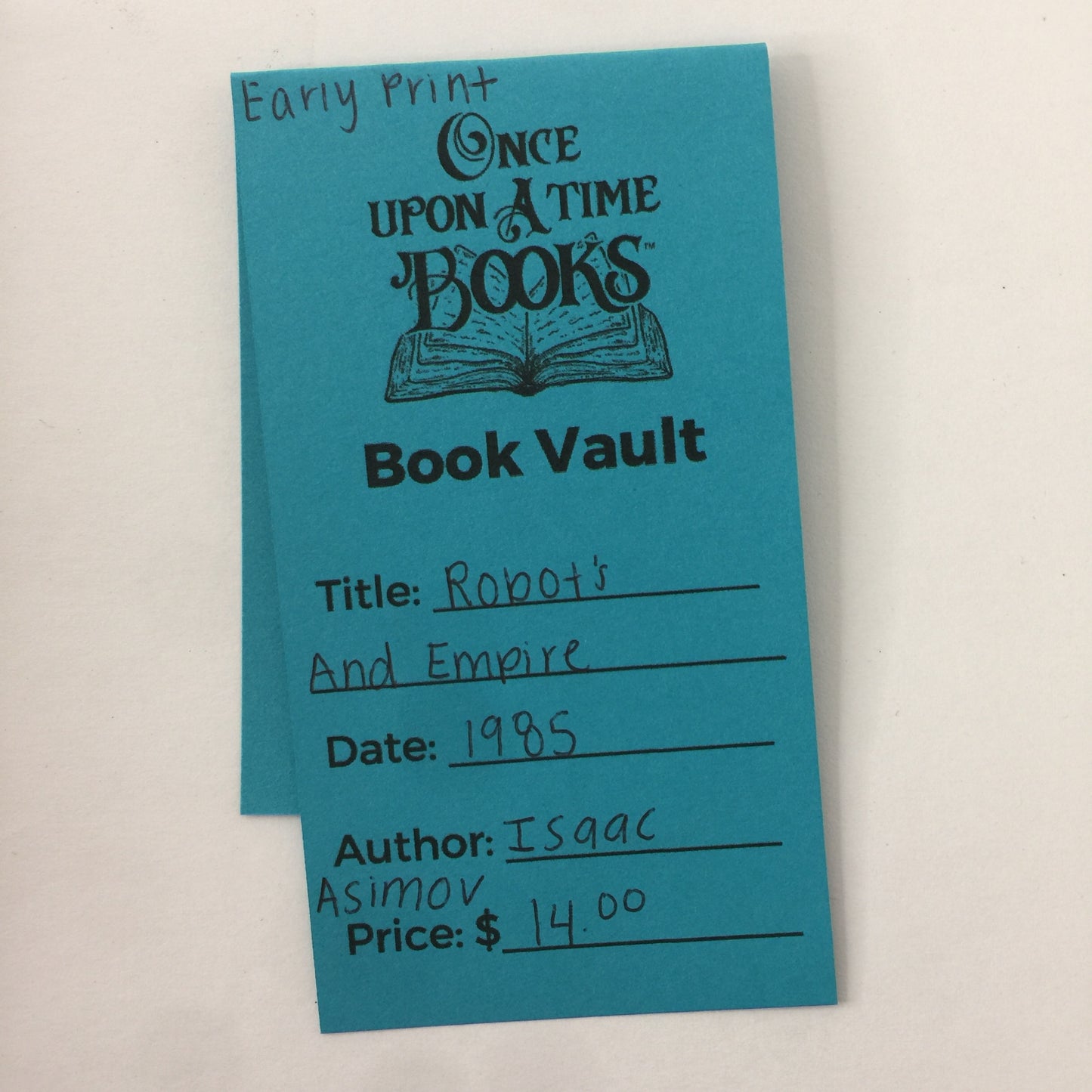 Robots and Empire - Isaac Asimov - Early Print - 1985