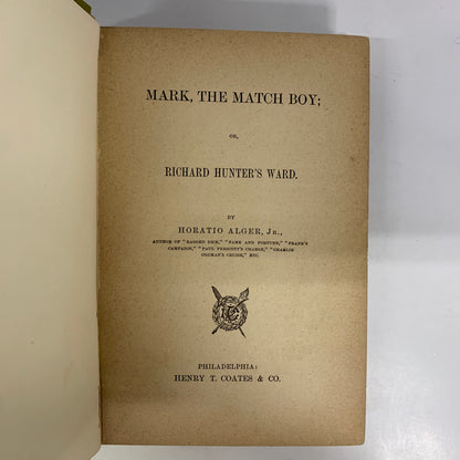 Mark the Match Boy - Horatio Alger, Jr. - 1890