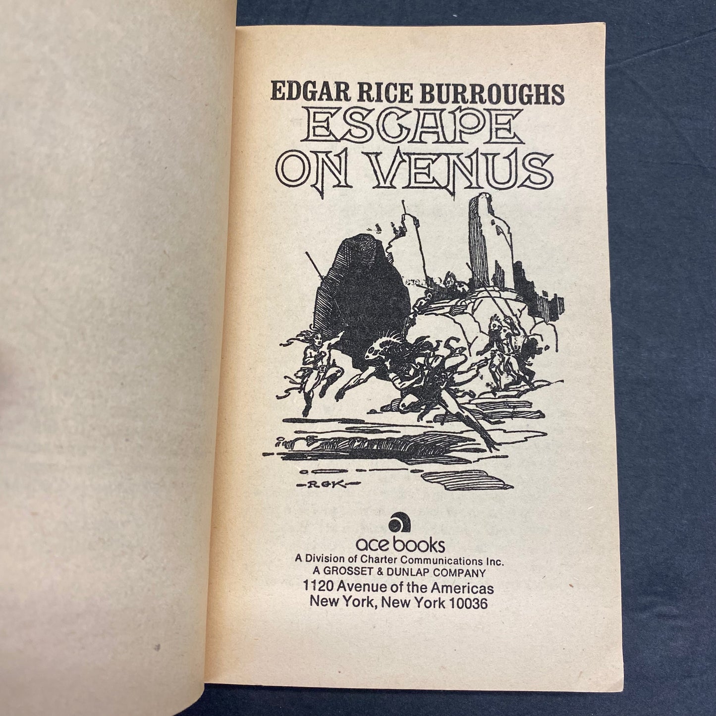 Escape on Venus - Edgar Rice Burroughs - Frazetta Art - c. 1960’s