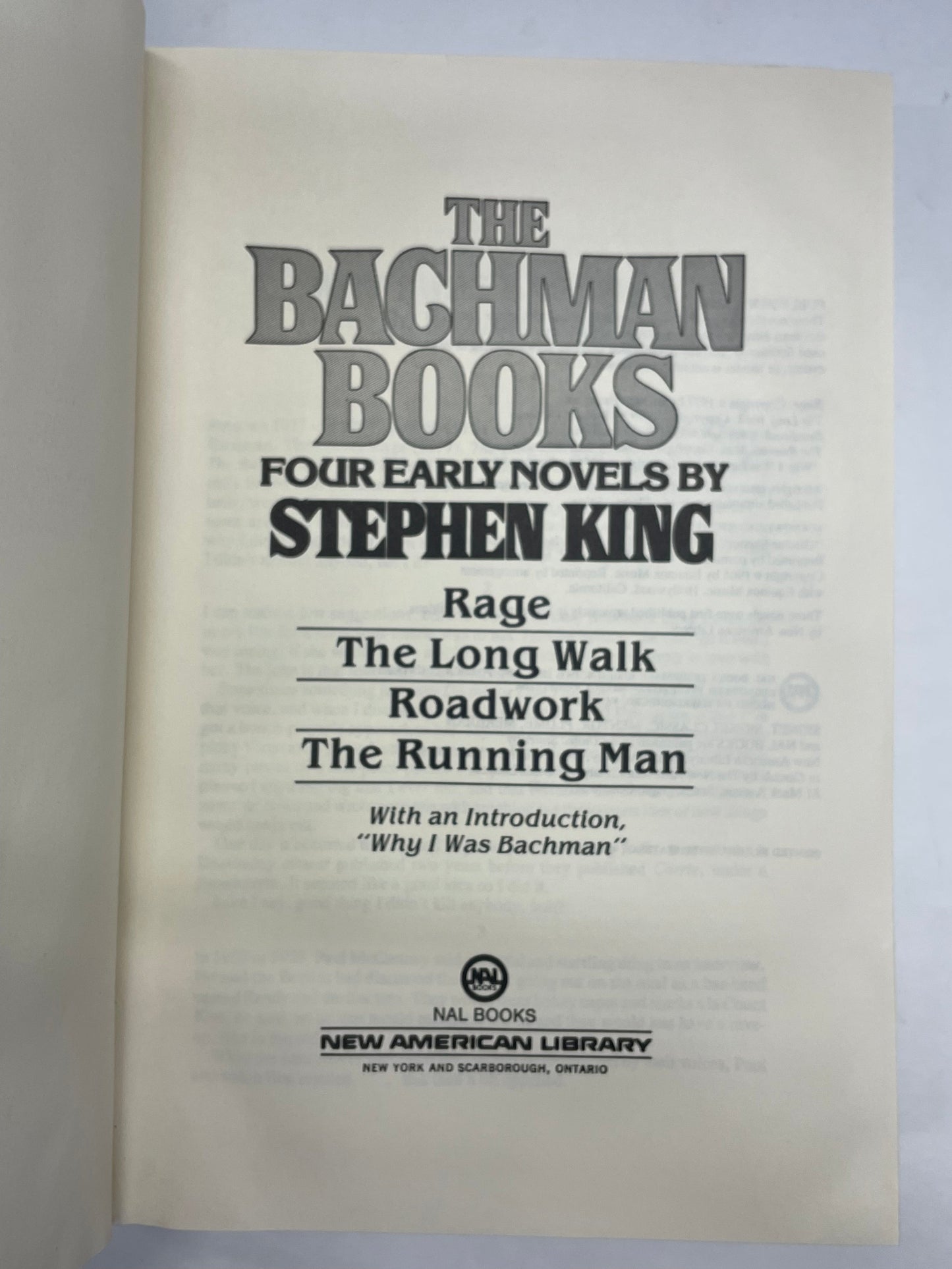 The Bachman Books - Stephen King - 1985