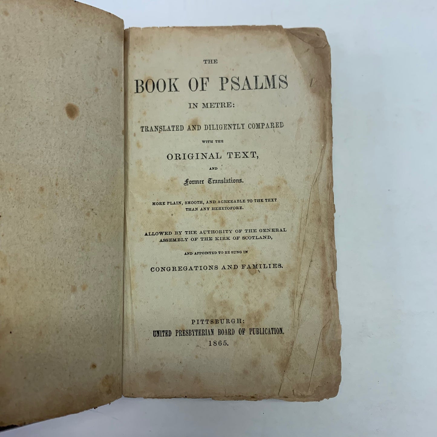 A Table of Psalms - Various - 1865