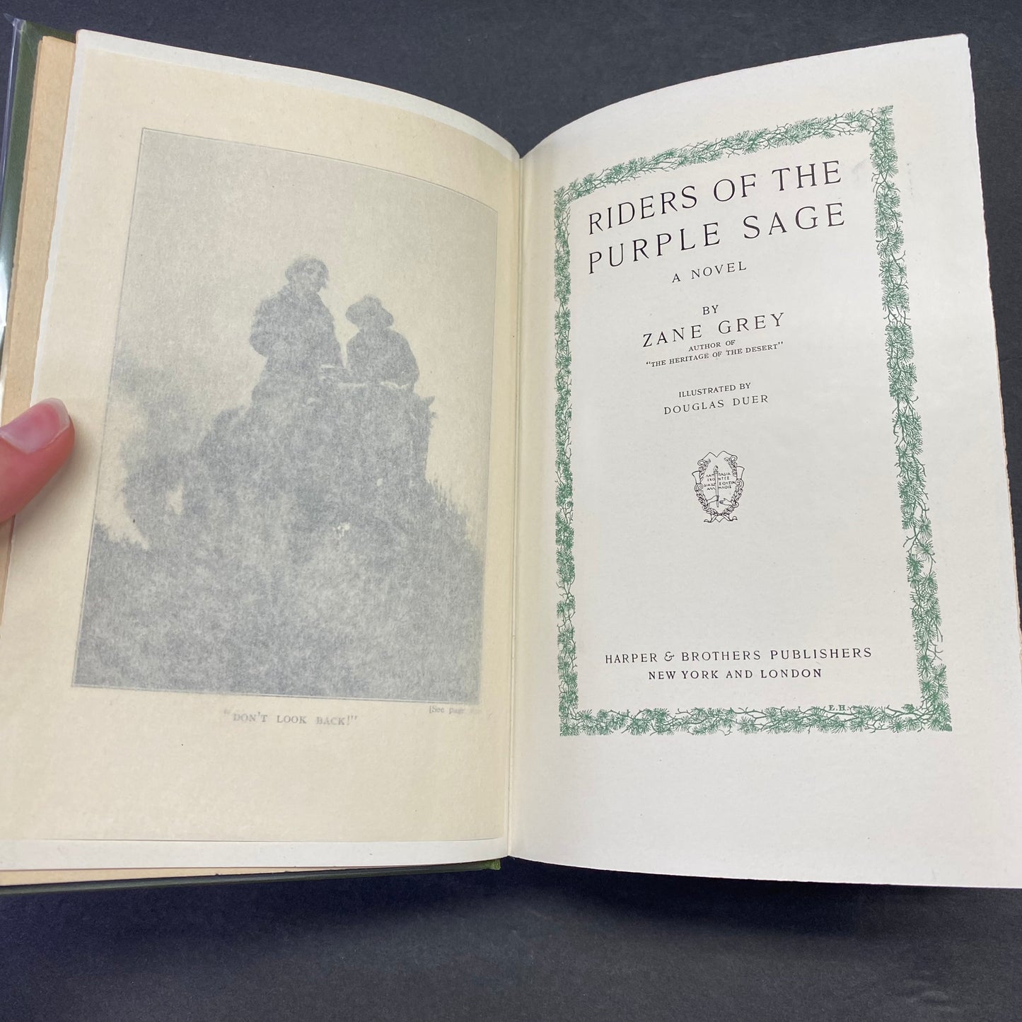 Riders of the Purple Sage - Zane Grey - Early Print - 1912