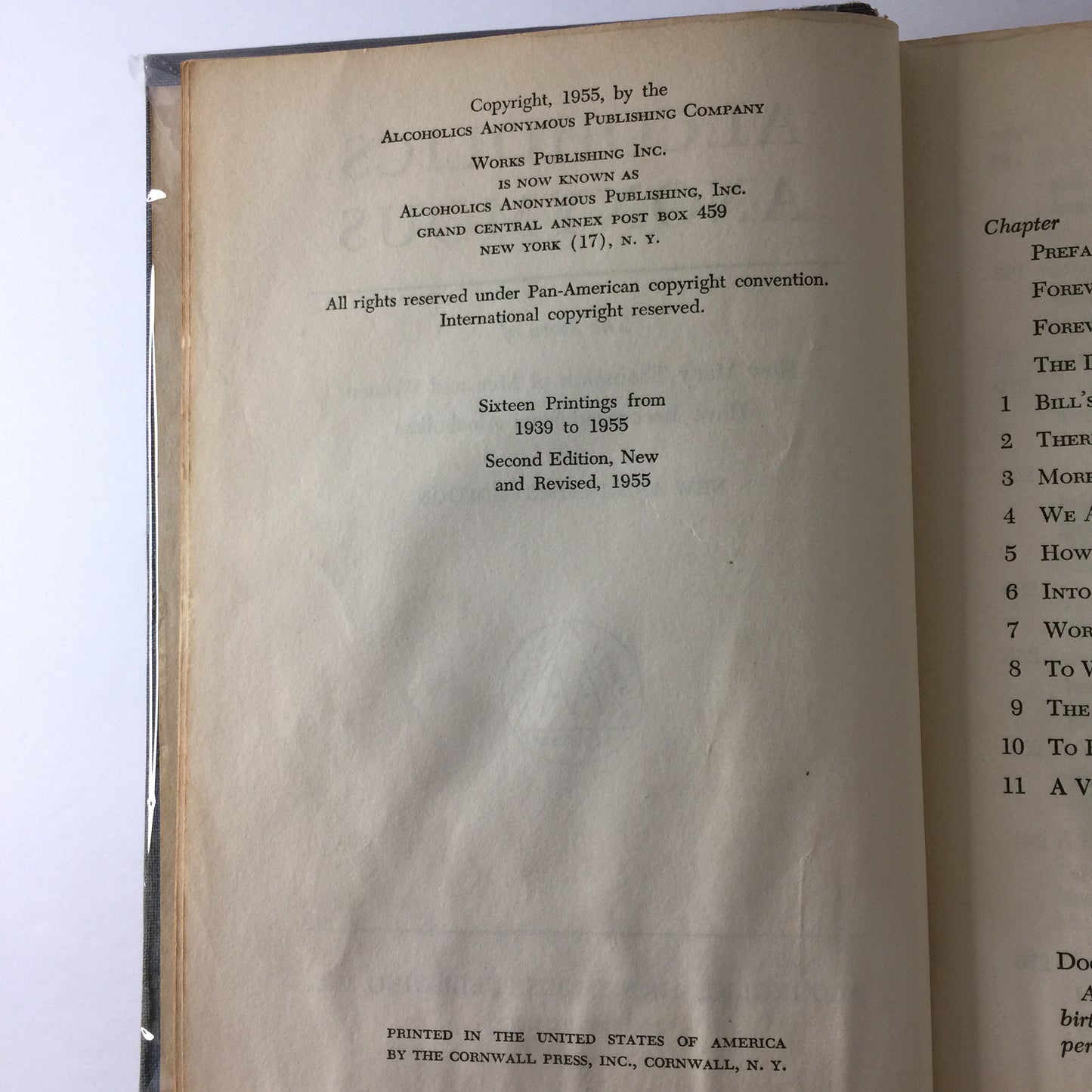 Alcoholics Anonymous - 2nd Edition - 1st Print - 1955