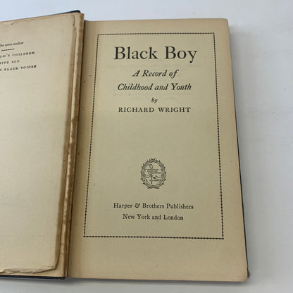 Black Boy: A Record of Childhood - Richard Wright - 1945