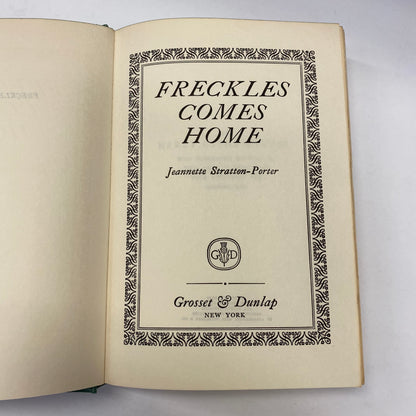 Freckles Comes Homes - Jeannette Stratton-Porter - 1929