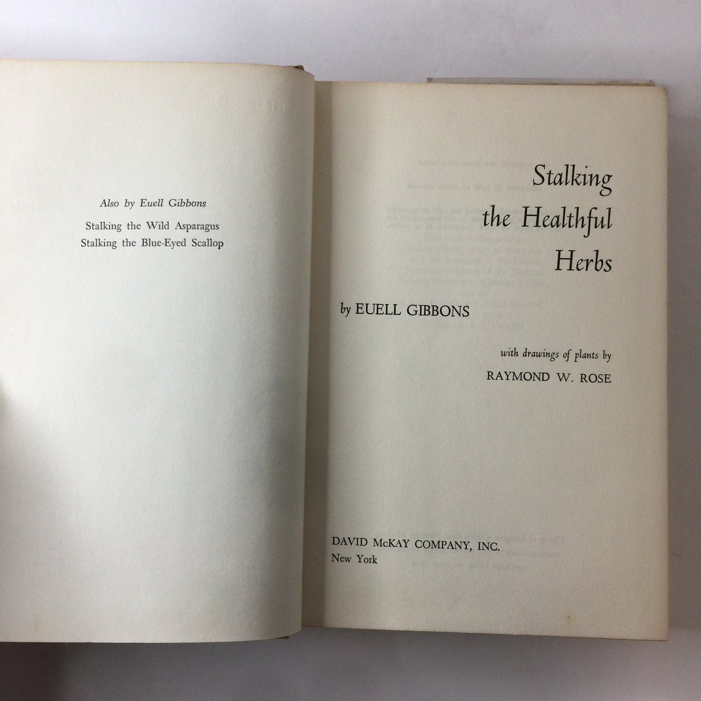 Stalking the Healthful Herbs - Euell Gibbons - 1st Edition - Illustrated - 1966