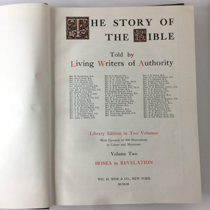 Story of The Bible - Various - 2 Vol. Set - 1953