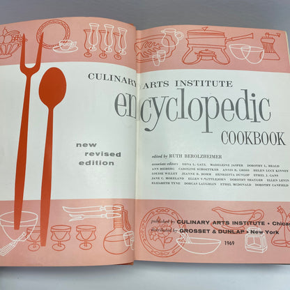 Culinary Arts Institution Encyclopedic Cookbook - Ruth Berolzheimer - 1969