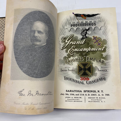 Proceedings of the Grand Encampment of Knights Templar - John A. Gerow - Saratoga Springs, N. Y. - 1907