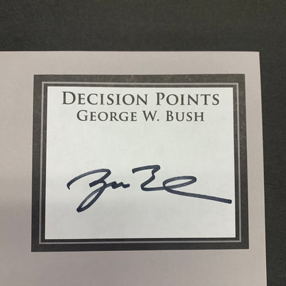 Decision Points - George W. Bush - 1st Edition - Signed - 2010