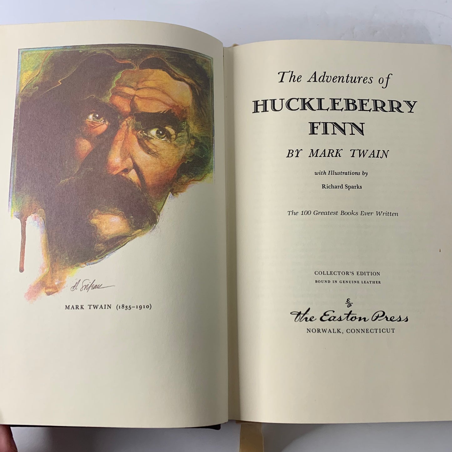 The Adventures of Huckleberry Finn - Mark Twain - Easton Press - Earlier Version - 1981