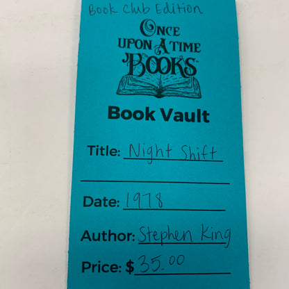 Night Shift - Stephen King - Book Club Edition- 1978