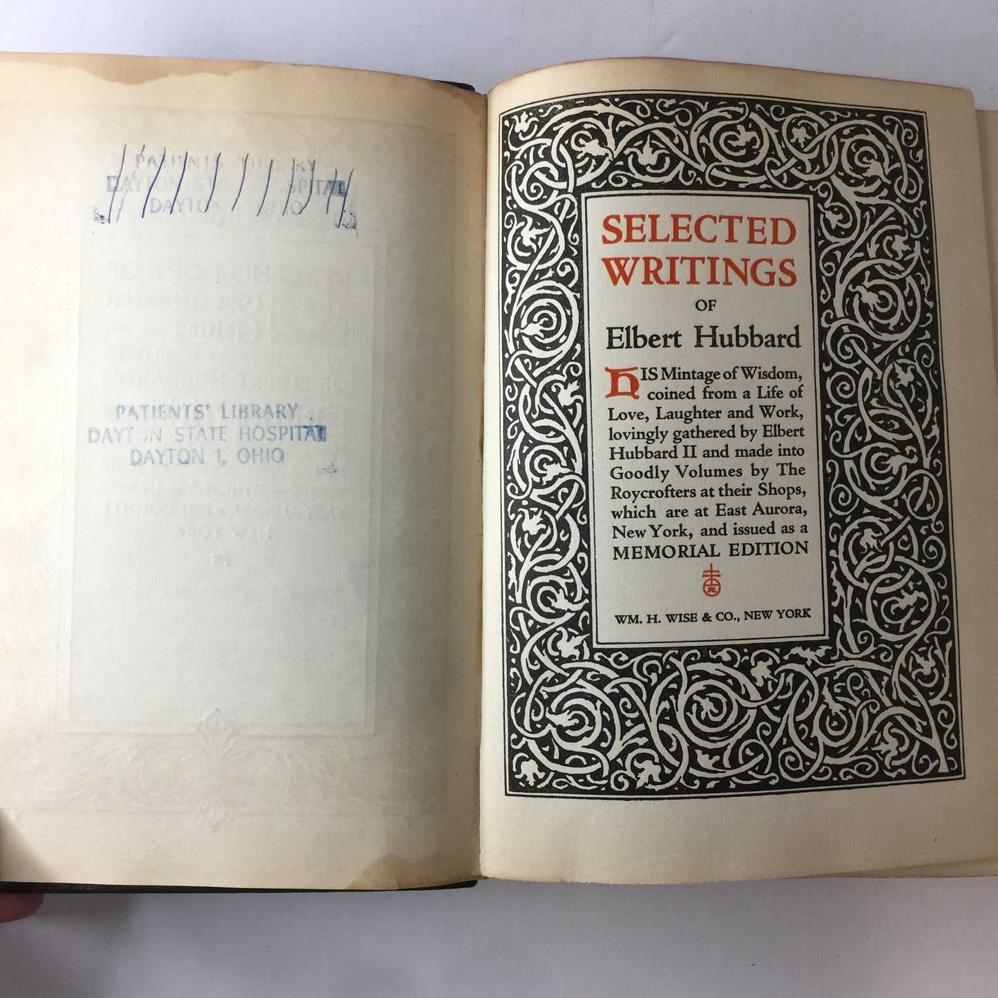 Select Writings of Elbert Hubbard - Elbert Hubbard - 14 Vol. Set - Roycrofters - 1922