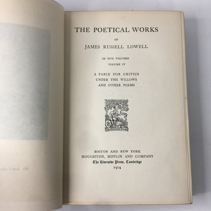 Lowell’s Works - James Lowell - 10 Volumes - 1904