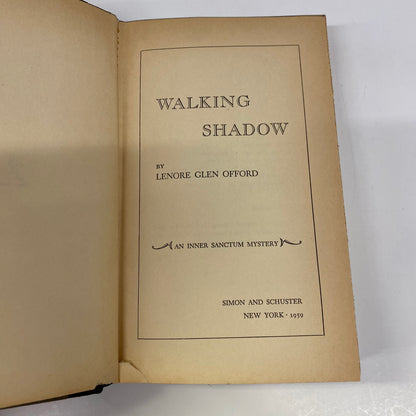 Walking Shadows - Lenore Glen Offord - 1st Edition - 1959