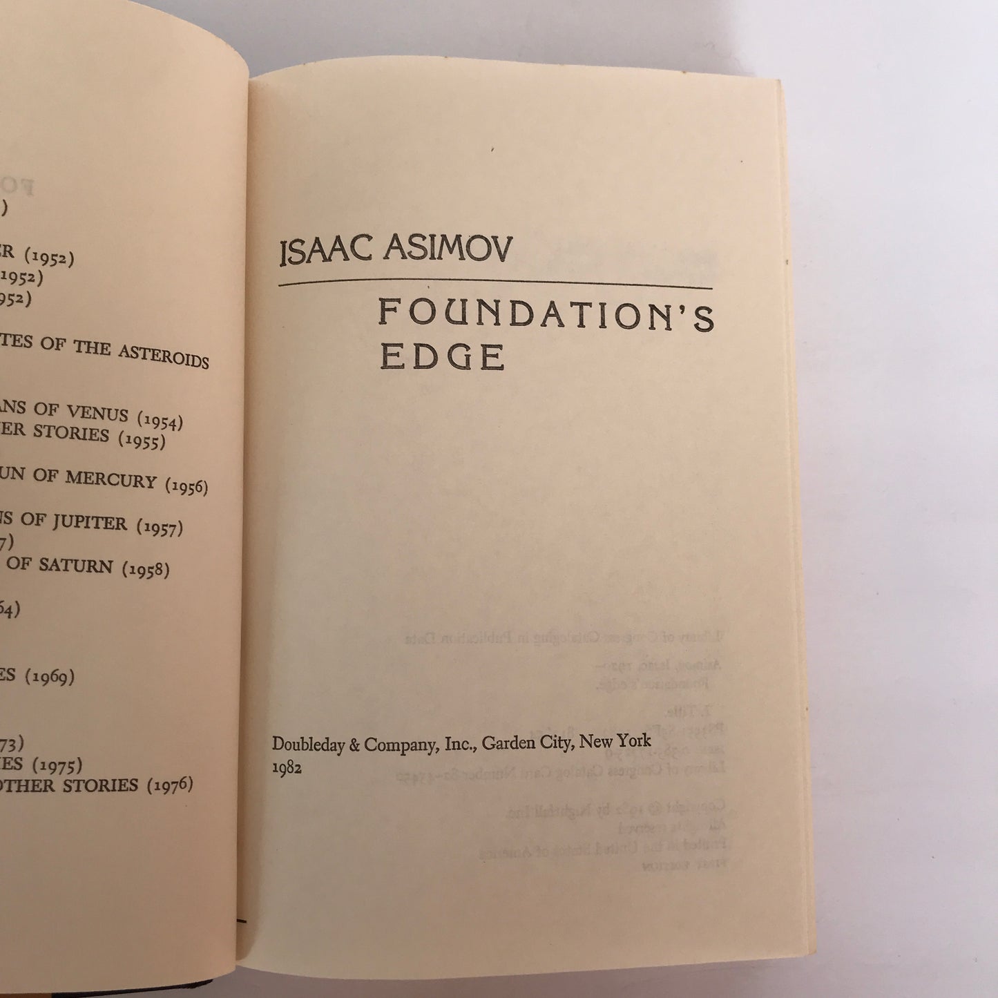 Foundation’s Edge - Isaac Asimov - 1st Edition - 1982