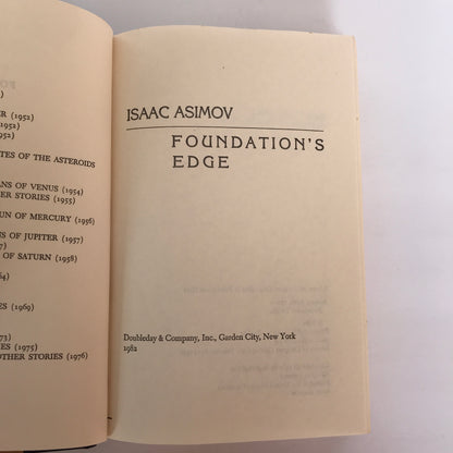 Foundation’s Edge - Isaac Asimov - 1st Edition - 1982