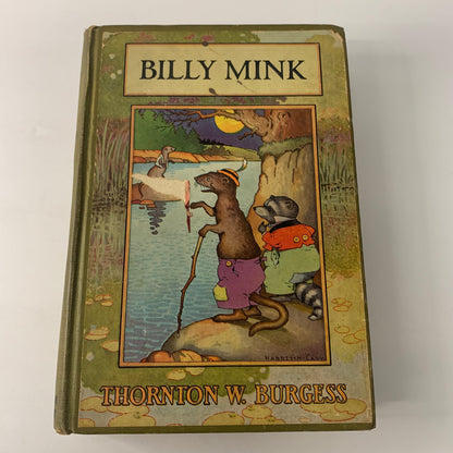 Billy Mink - Thornton W. Burgess - Later Print - Color Plates - 1929